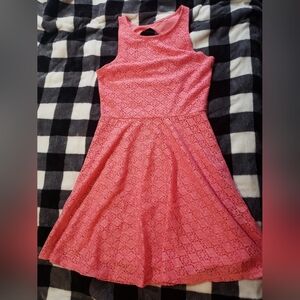 Womens dress • Small/Medium • Pink, lace dress